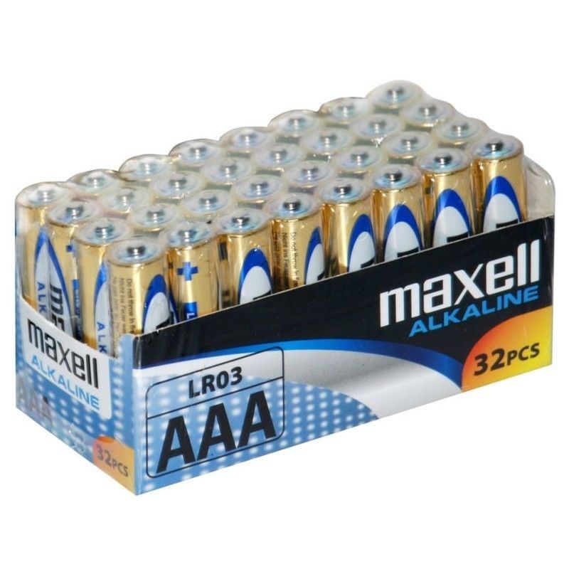 MAXELL Alkaline battery ALKALINE LR03 AAA FOIL carton set of 32 pieces (8 packs of 4 pieces each)