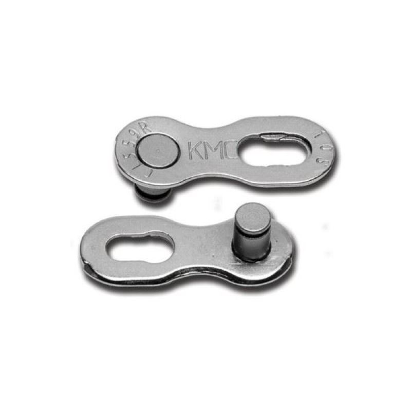 KMC Connector 10R EPT 2 pieces silver 10 rows blister