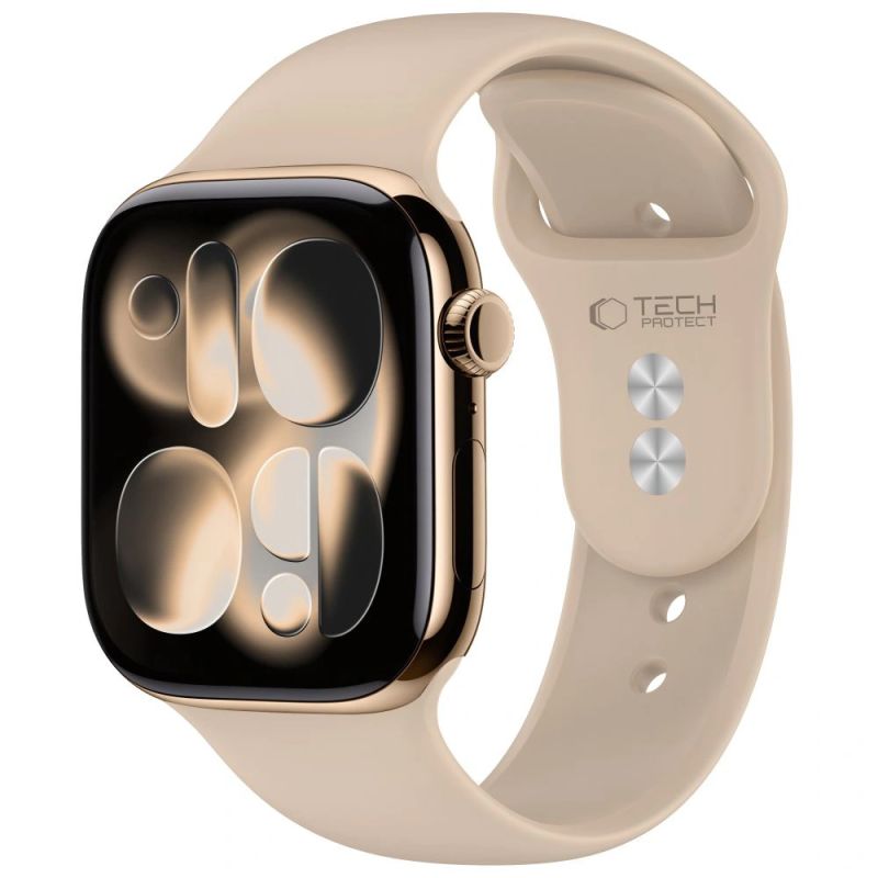 Tech-Protect Silicone Strap for Apple Watch 44 / 45 / 46 / 49 mm - Beige