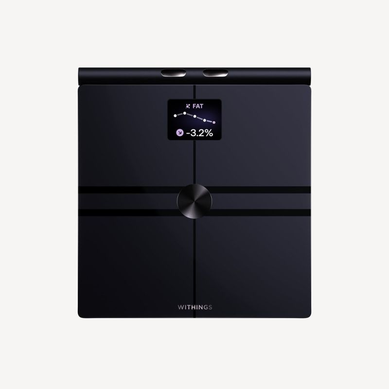 Withings BodyFit – smart scale with zonal body weight analysis, metabolism analysis and heart health analysis (black)