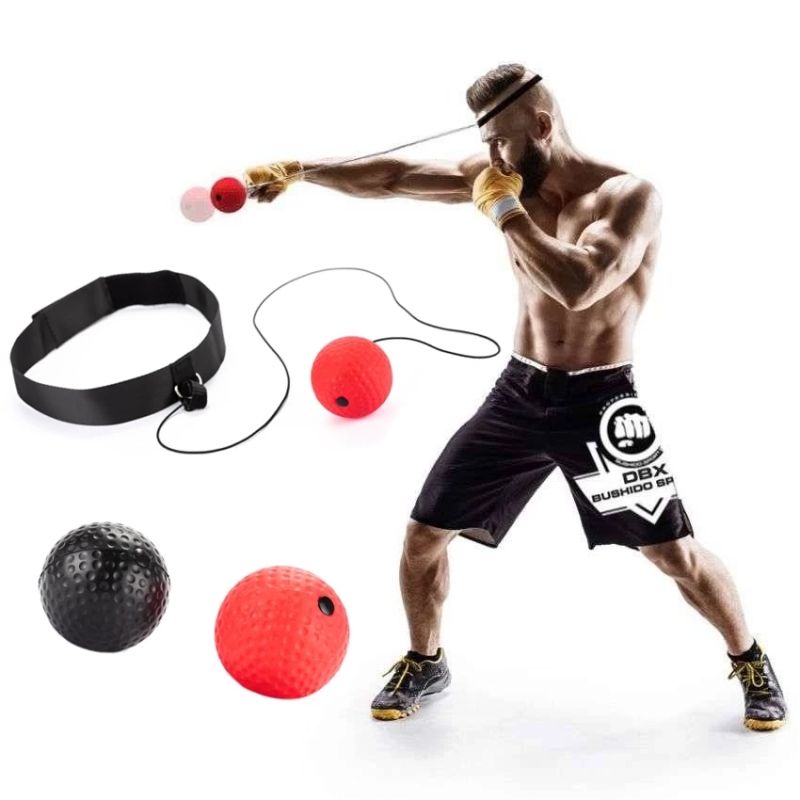 2-Piece Set – Head-Mounted Boxing Reflex Ball