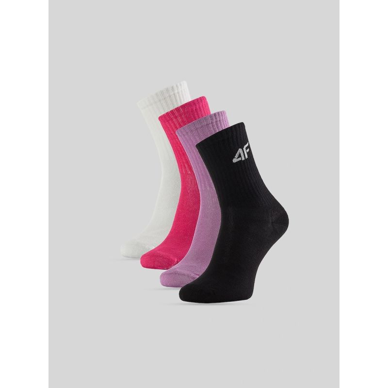 Girls’ Long Socks (4-Pack) 4F 4FJRAW26USOCF1010-91S