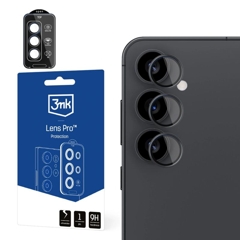3mk Lens Protection Pro Black Camera Lens Glass for Samsung Galaxy S25+
