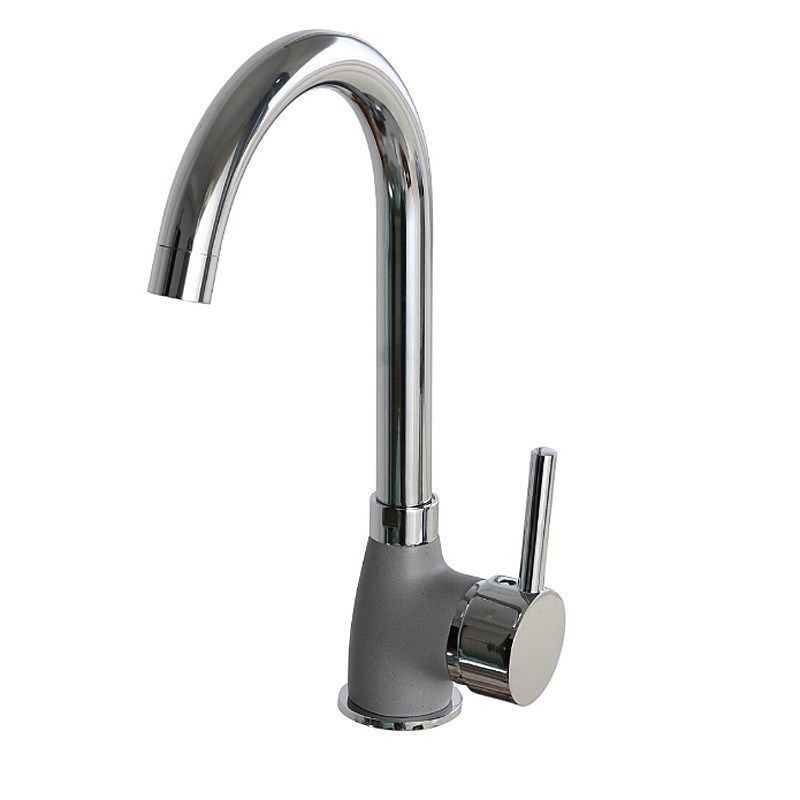 PYRAMIS BELLO DUO faucet, granite, grey concrete