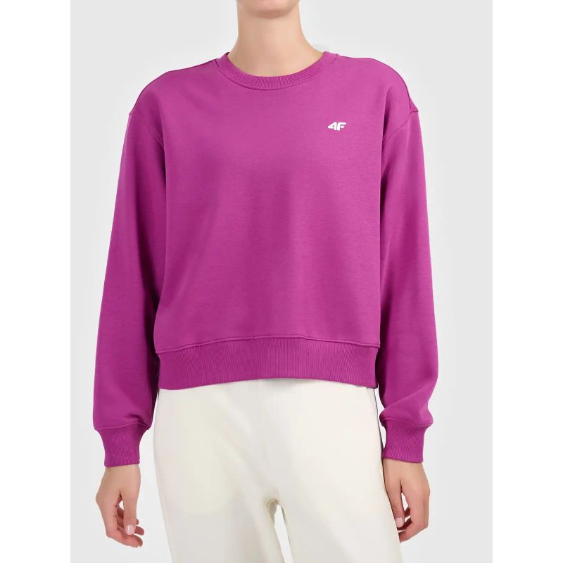 Women's round neck open sweatshirt 4F 4FWAW26TSWSF2672-54S