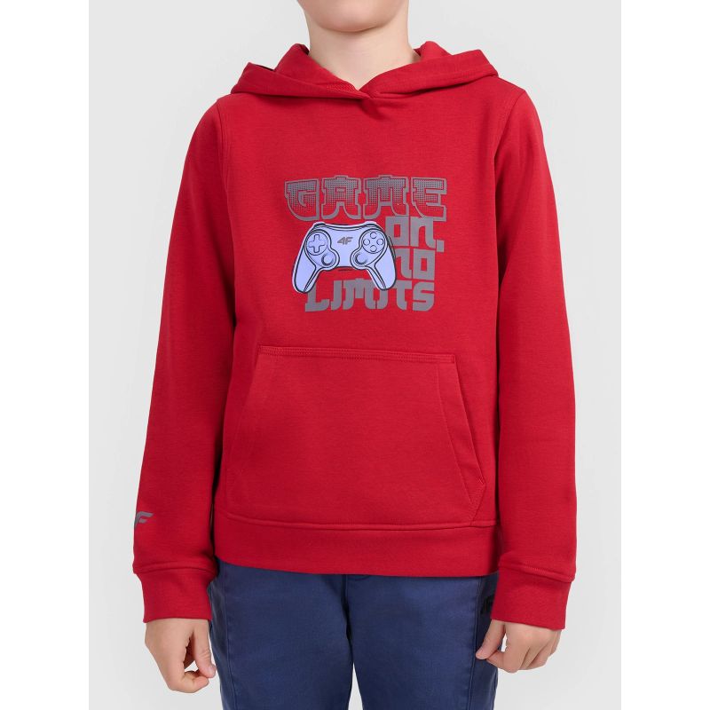Boys’ 4F Hoodie with Print 4FJWAW26TSWSM2690-61S