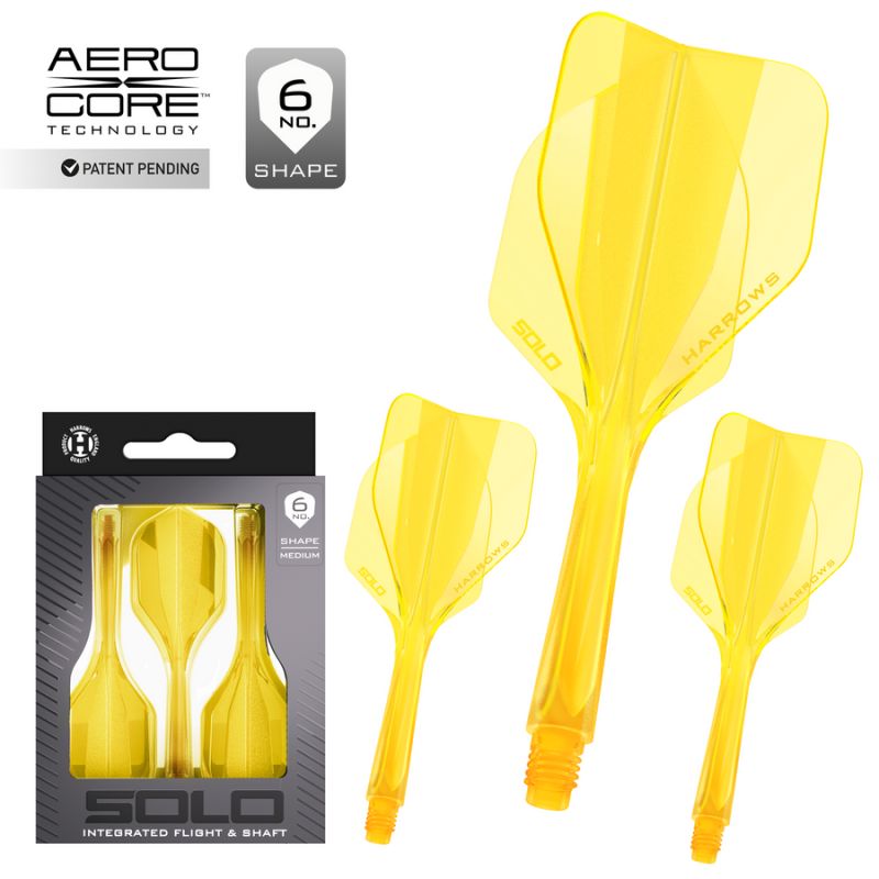 Shaft + Harrows Solo feather - yellow
