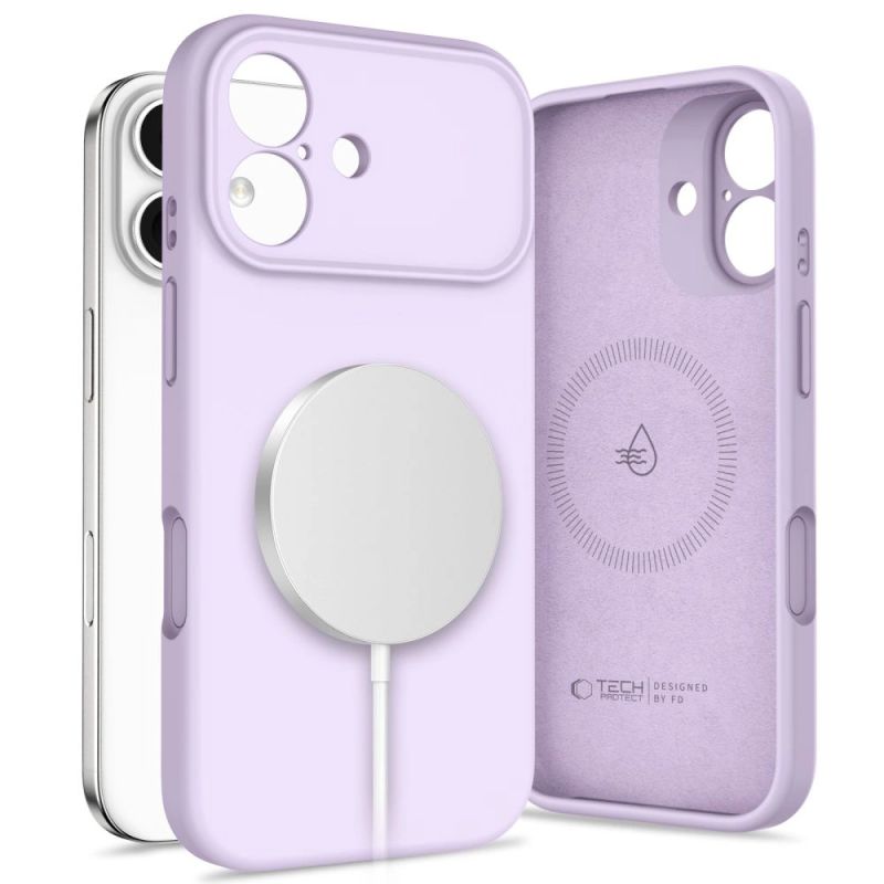 Tech-Protect Silicone MagSafe Case for iPhone 17 - Purple