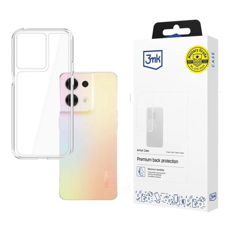 3mk Armor Case for Oppo Reno 8 5G - Transparent