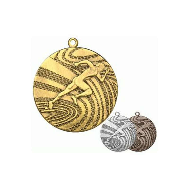 Gold medal - running - steel medal