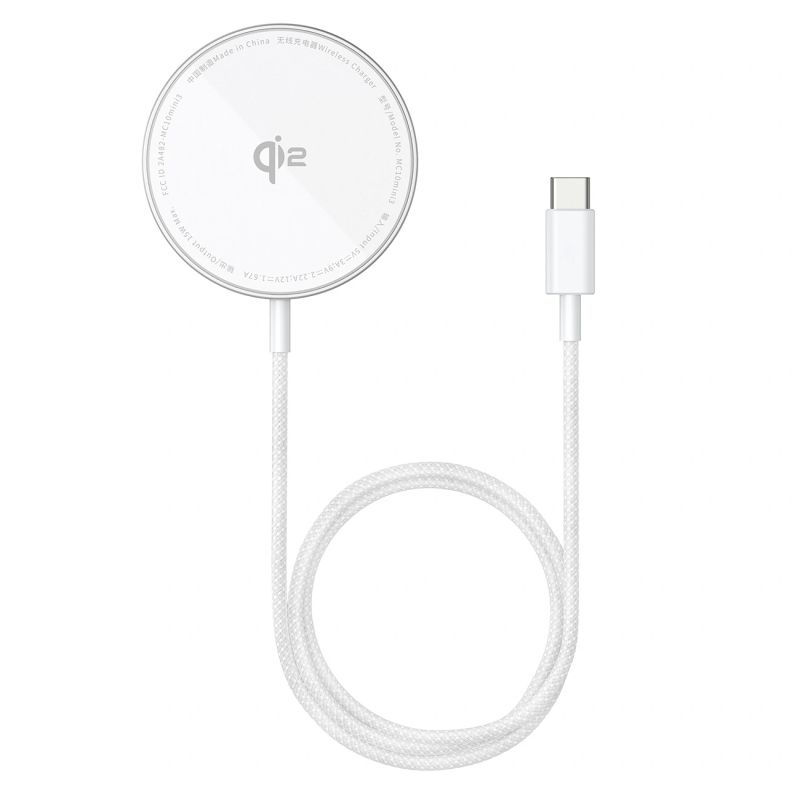 Baseus Simple Mini4 Air Qi2 15W Magnetic Wireless Charger - Silver