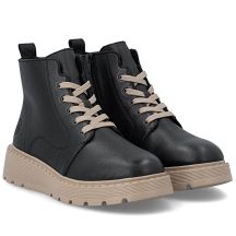 Rieker Stivali leather ankle on platform Rieker