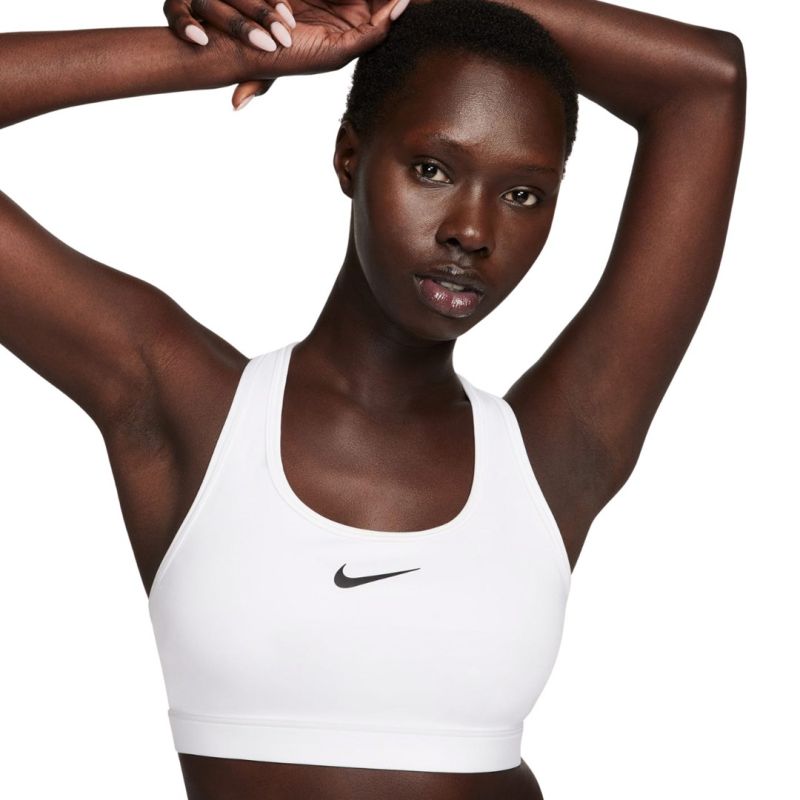 Nike Swoosh Medium Support Sports Bra White DX6821 100 2XL