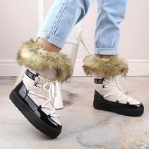 Vinceza Stivali Lace-up platform snow with fur Vinceza