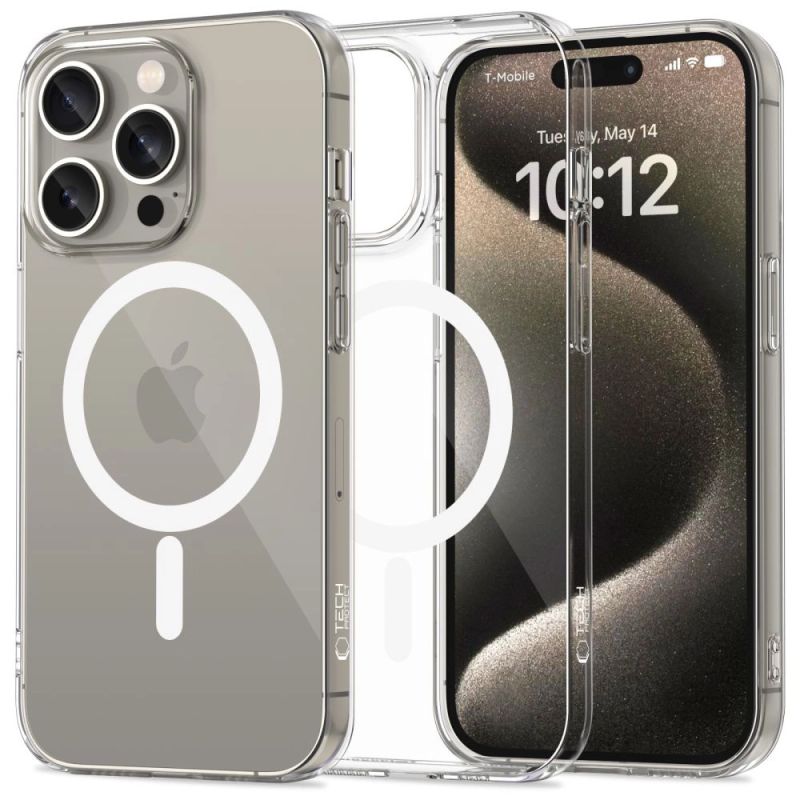 Tech-Protect FlexAir MagSafe Case for iPhone 15 Pro - Clear
