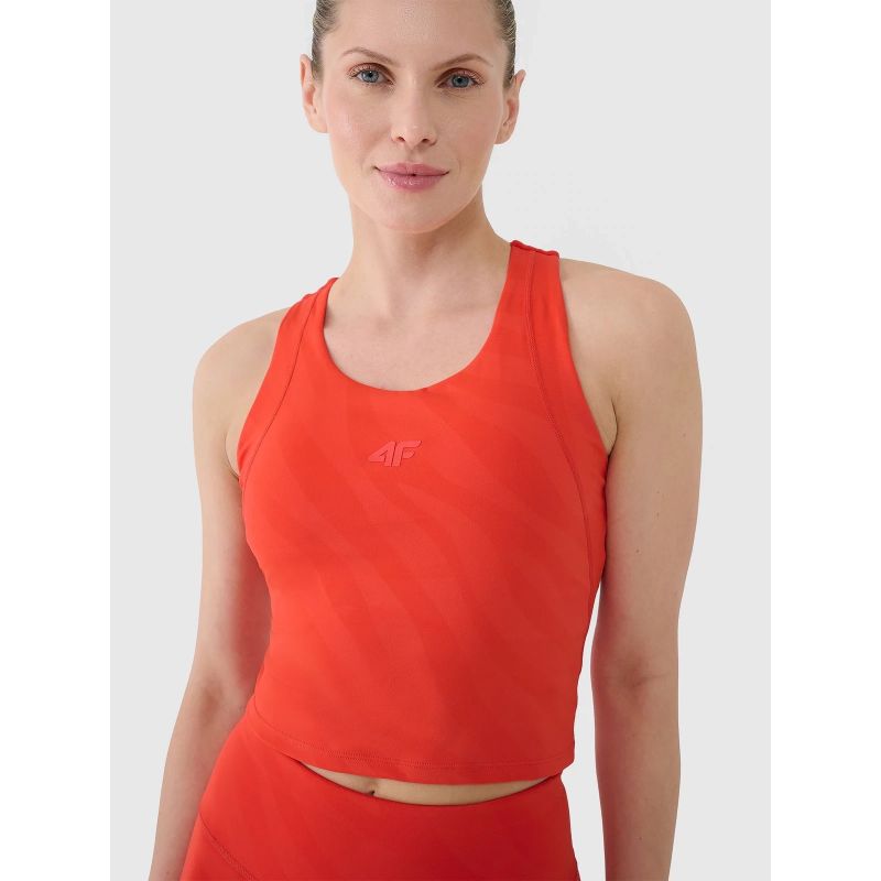 Women's quick-drying training crop top 4F 4FWSS25TFSLF413-62S