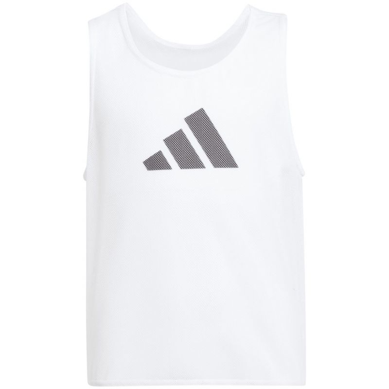 adidas Training BIB 24 Junior Training Bib for Kids, White JF3246