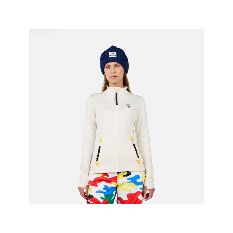Women's sweatshirt ROSSIGNOL W JCC CLIMI JKT white