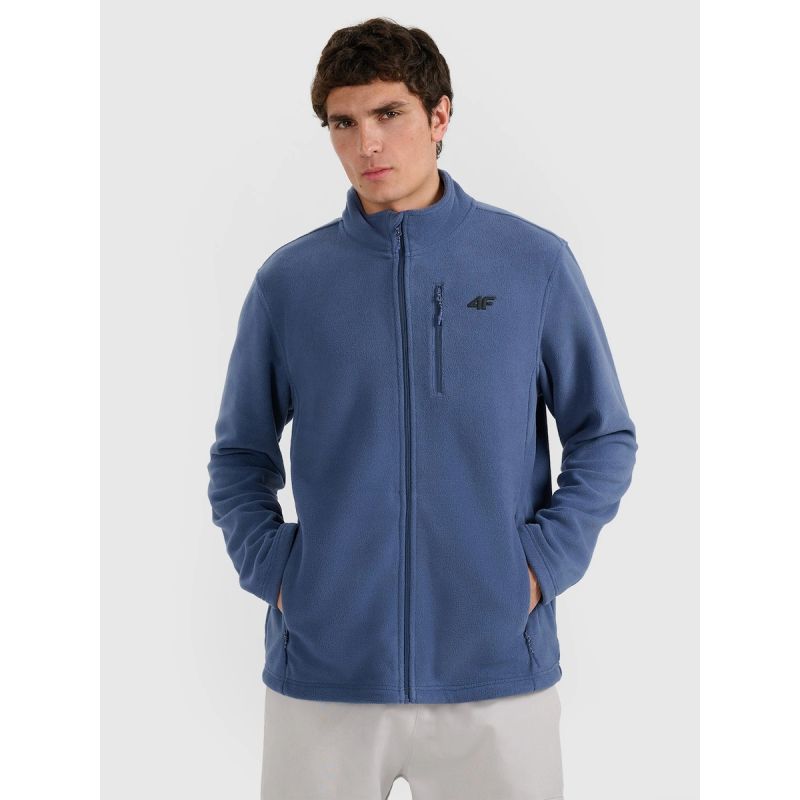 Men’s Regular-Fit Fleece Jacket with Stand-Up Collar 4F 4FRMM00TFLEM435-32S