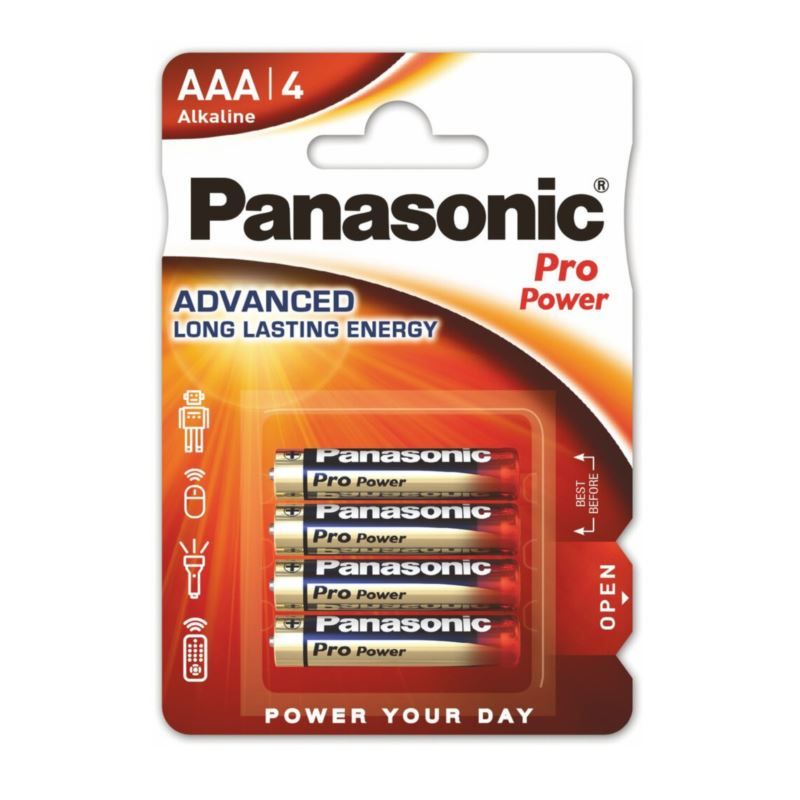 LR03 PANASONIC AAA PRO POWER batteries 4 pieces