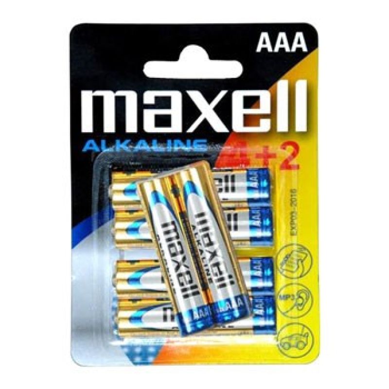 Maxell Alkaline Batteries ALKALINE LR03 LR3 AAA BLISTER 1.5 V, 4 + 2 pcs.