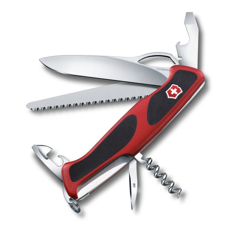 Victorinox RangerGrip 79 Pocket Knife, 12 Functions, 130 mm, Red-Black