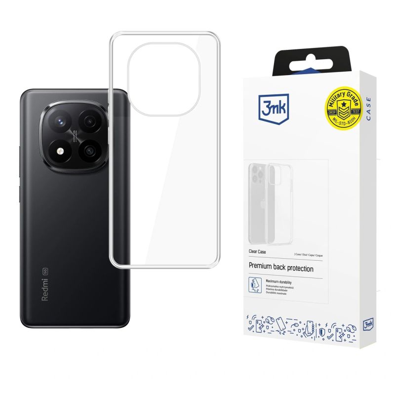 3mk Clear Case for Xiaomi Redmi Note 15 Pro+ 5G - transparent