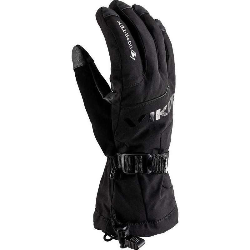 Viking Hudson GTX Ski Gloves – Black, Size: 9