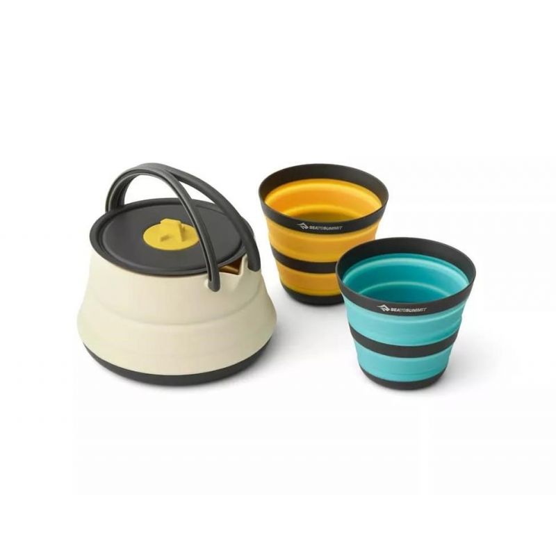 Ultralight collapsible cook set with kettle SEA TO SUMMIT Frontier UL for 2 people/3 pieces