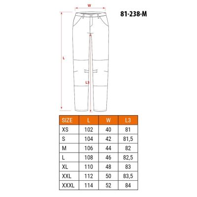 Neo Tools Pantaloni HD Slim Work,, Size