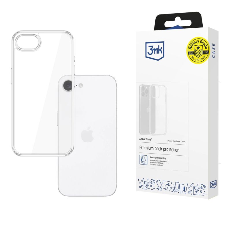 3mk Armor Case for Apple iPhone 16e - Transparent
