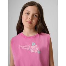 4f Maglietta sleeveless with print