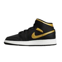 AIR Jordan Scarpe Mid (GS) Basketball Black/Metallic
