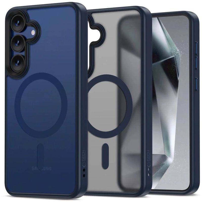 Tech-Protect MagMat MagSafe Case for Samsung Galaxy S25 - Clear Blue