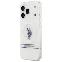 U.S. Polo Assn. Polo US DH and Bottom Stripe Logo MagSafe Case for iPhone Pro