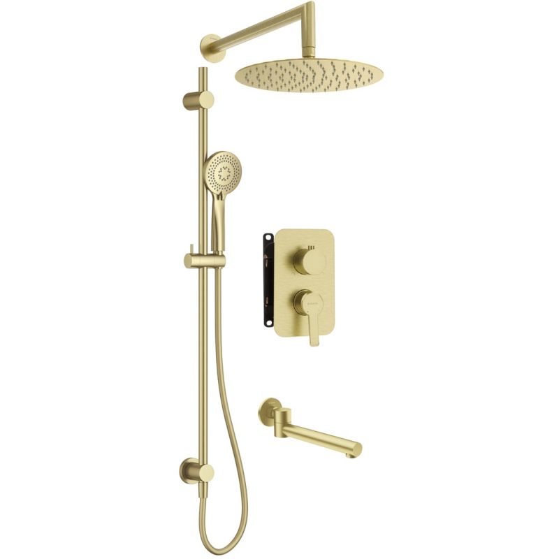 Concealed shower set with mixing box