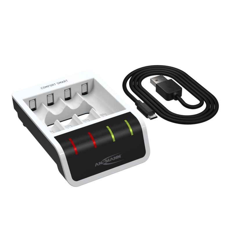 Ansmann Comfort Smart Battery Charger Home Use USB Battery