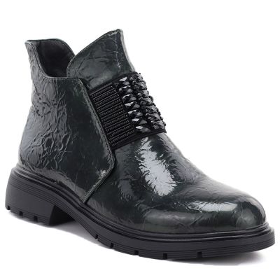 M. Daszyński Stivali patent leather ankle, M.Daszyński