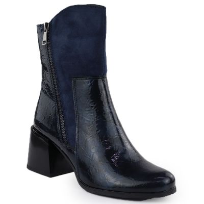 M. Daszyński Stivali Patent Block-Heel Ankle M.Daszyński