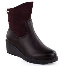 M. Daszyński Stivali suede wedge ankle M.Daszyński