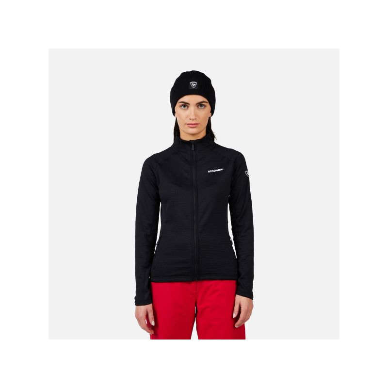 ROSSIGNOL Women's Sweatshirt W Blackside Mix HZ Fleece Black