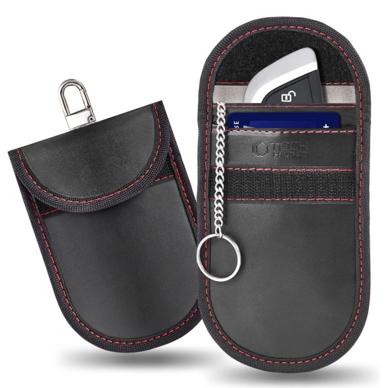 Tech-Protect KLR100 RFID Case - Black and Red