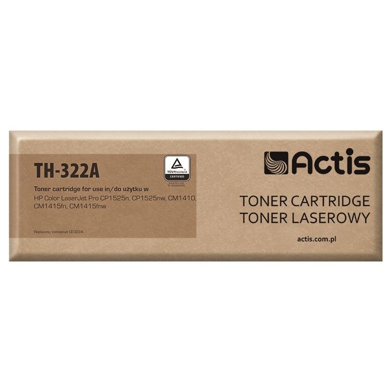 Actis TH-322A Toner (replaces HP 128A CE322A; Standard; 1300 pages; Yellow)