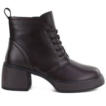 S.Barski Stivali leather ankle on platform, insulated, D&A S.Barski
