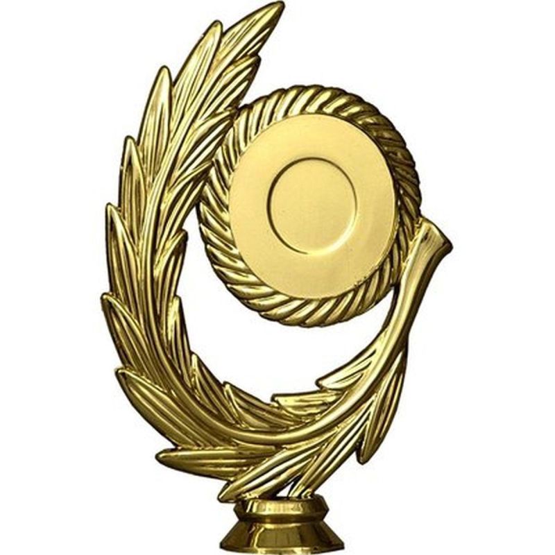 Plastic figure in general - 50mm gold, plastic with wreath F78/G