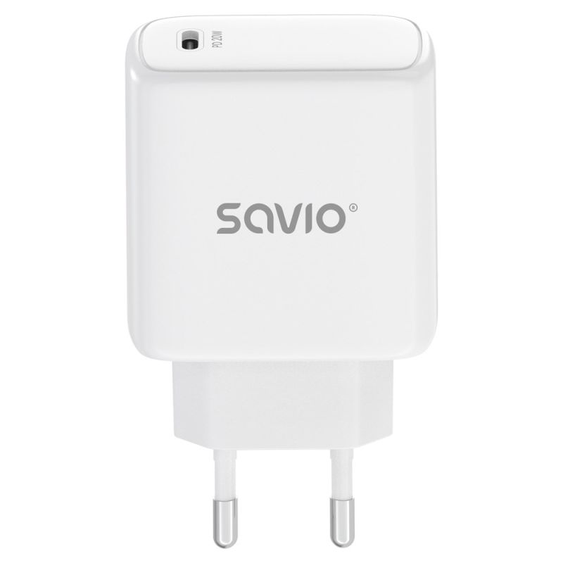 SAVIO LA-14 20W POWER DELIVERY 3.0 WALL CHARGER, WHITE