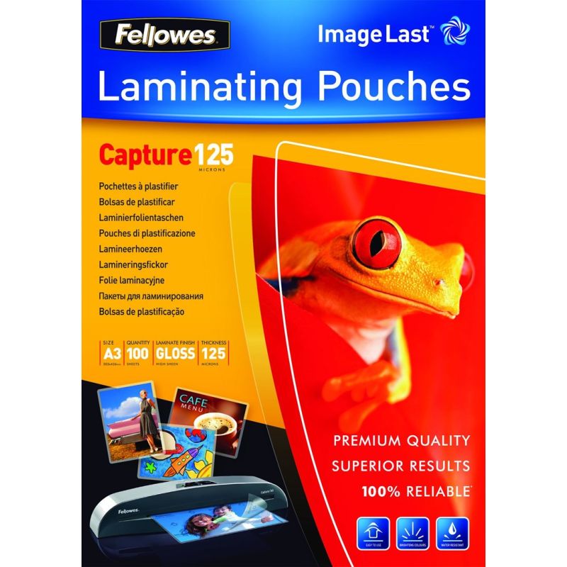 ImageLast A3 125 Laminating Pouches, 100 pcs, 5307506 FELLOWES