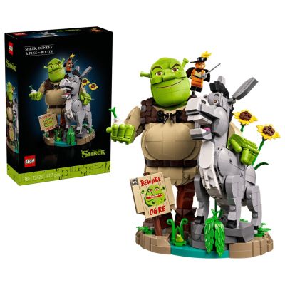 Lego Stivali Icons Shrek, Donkey Puss in