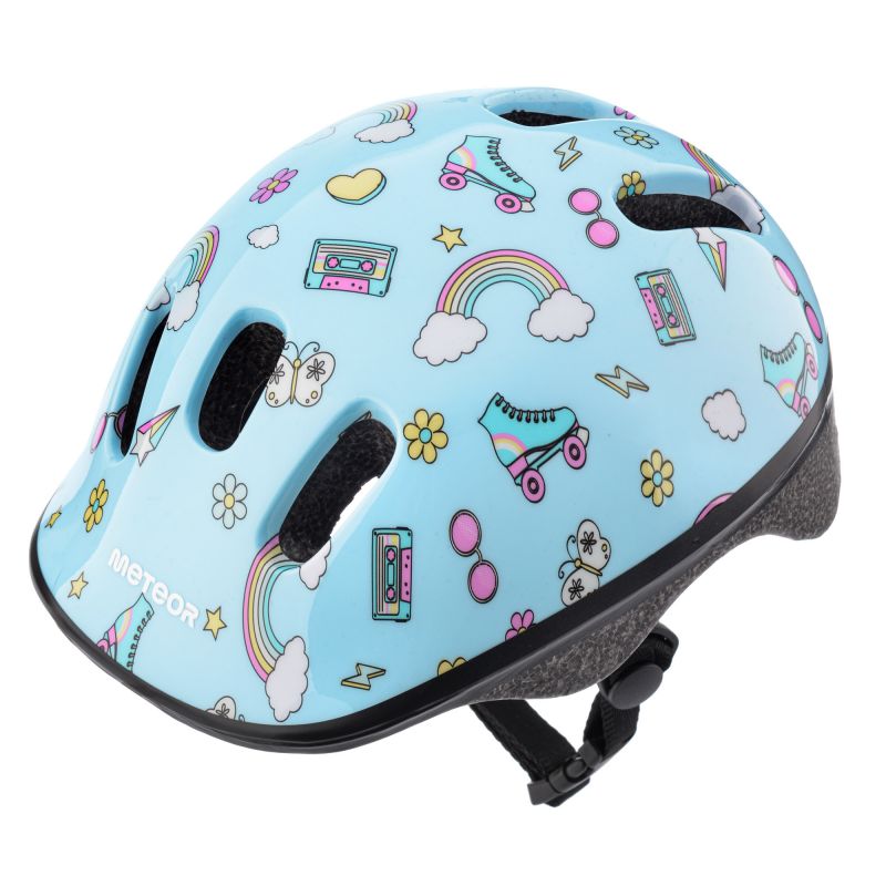 Meteor KS06 Rainbow Jr Bike Helmet 17435 size S 48-52 cm