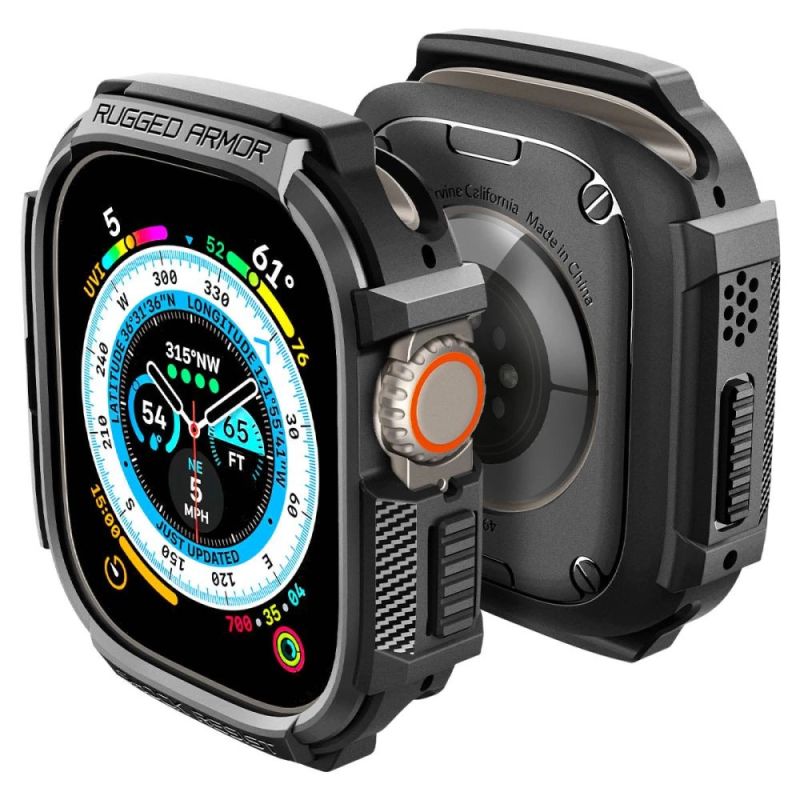 Spigen Rugged Armor Case for Apple Watch Ultra (49mm) - Matte Black